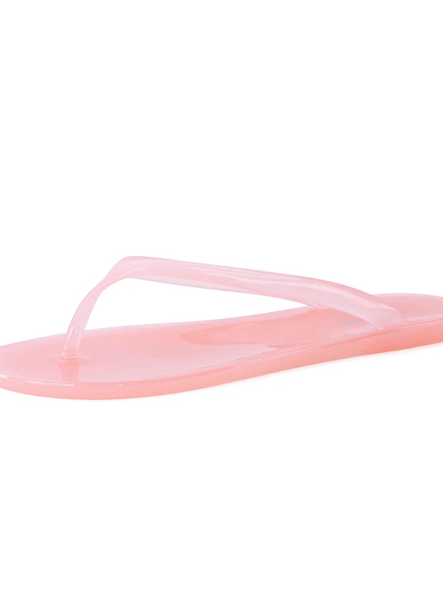 Translucent Pink Jelly Flip Flop Sandals